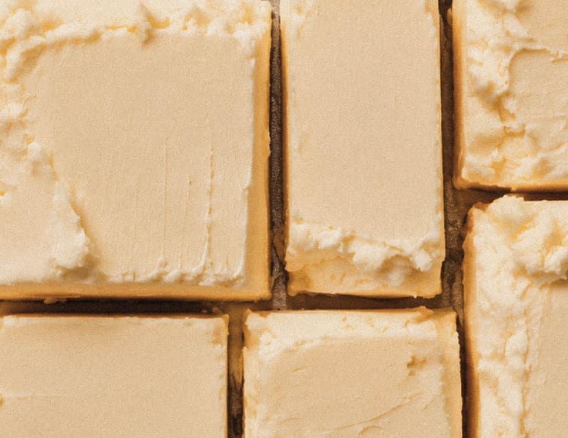 Blocks of butter selected for pastry production